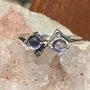 IOLITE 925 STERLING SILVER RING, SIZE 7